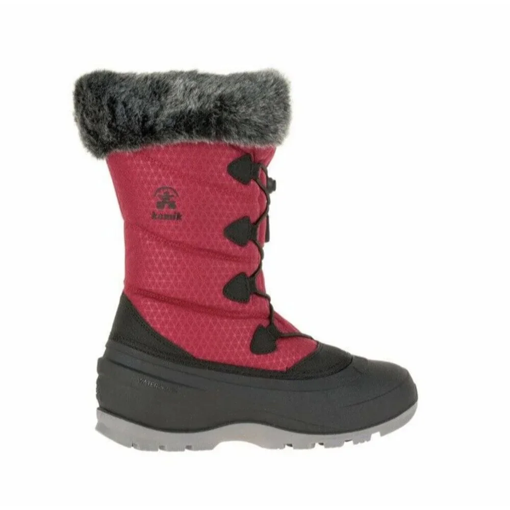 Kamik Women's Momentum2 Snow Boot Violet Fur Lined Waterproof Boots Sz 6